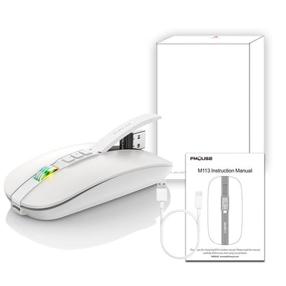 Wireless Mouse Bluetooth Dual Mode 2.4G/BT5.1 Silent Mouse 2400DPI PC Notebook Business Office