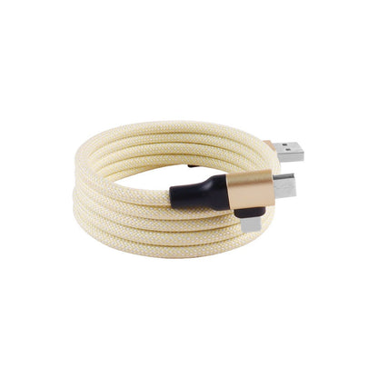Magnetic data cable fast charging 60w dual input dual output multifunctional magnetic charging cable type-c