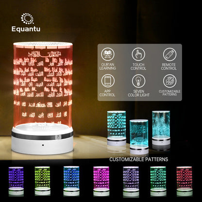 New Smart Portable Small Desk Lamp Color Remote Control Acrylic Touch Cylinder Night Light