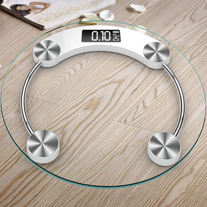 28cm Household Transparent Round Scale Intelligent Electronic Scale Precision Body Scale