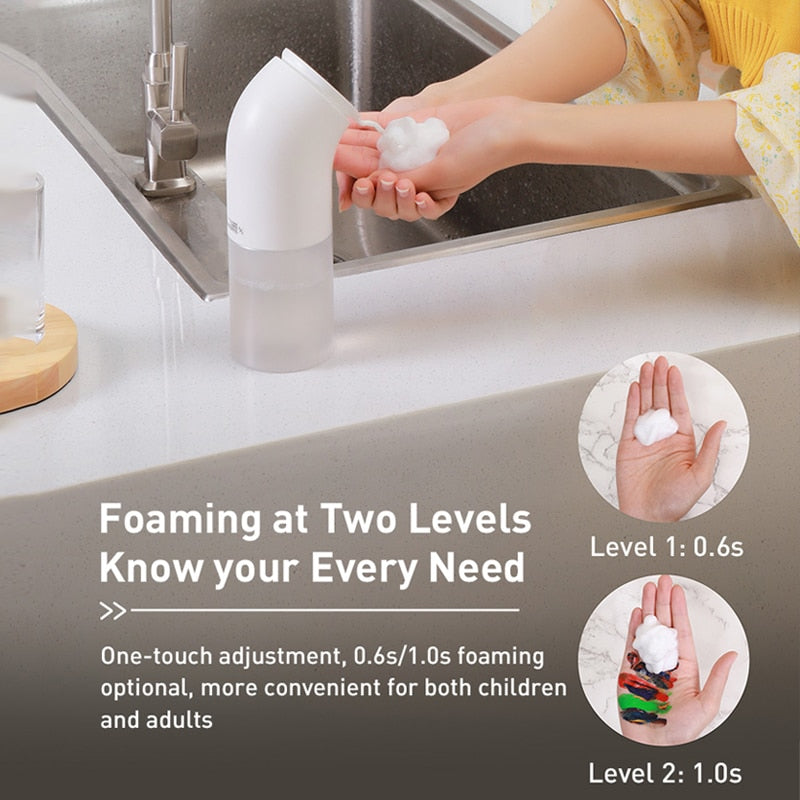 Baseus Intelligent Automatic Liquid Soap Dispenser Induction Foaming Hand Washing Device for Kitchen Bathroom (Without Liquid)