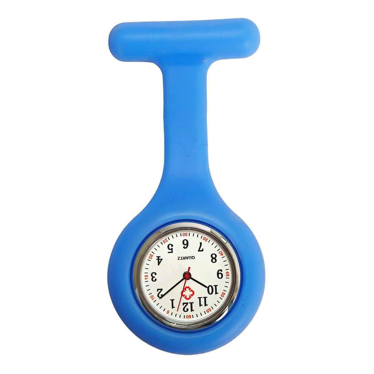 Colorful Silicone Nurse Solid Color Student Exam Pocket Watch Simple Chest Watch Round