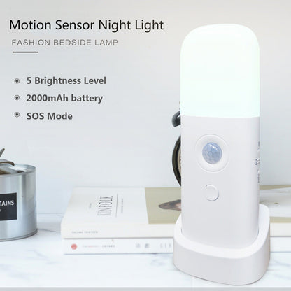 Intelligent infrared human body sensor light, LED sensor light, night light, dimming, USB charging, bedroom bedside lamp