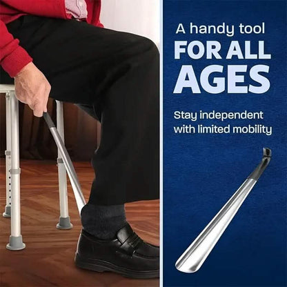 Ergonomic Stainless Steel Easy Grip Long Handle Shoe Horn