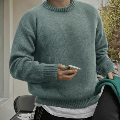 Mens Stylish Thick And Soft Knit Sweater