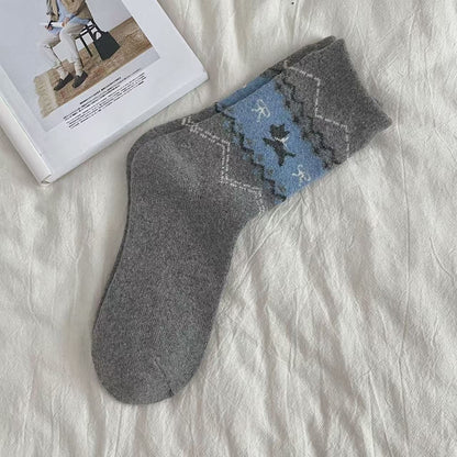 New Retro Puppy Socks For Women