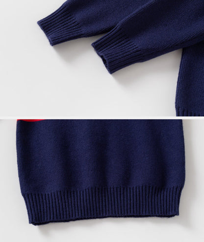Fashionable Childrens Clothing Boys Lapel Sweater