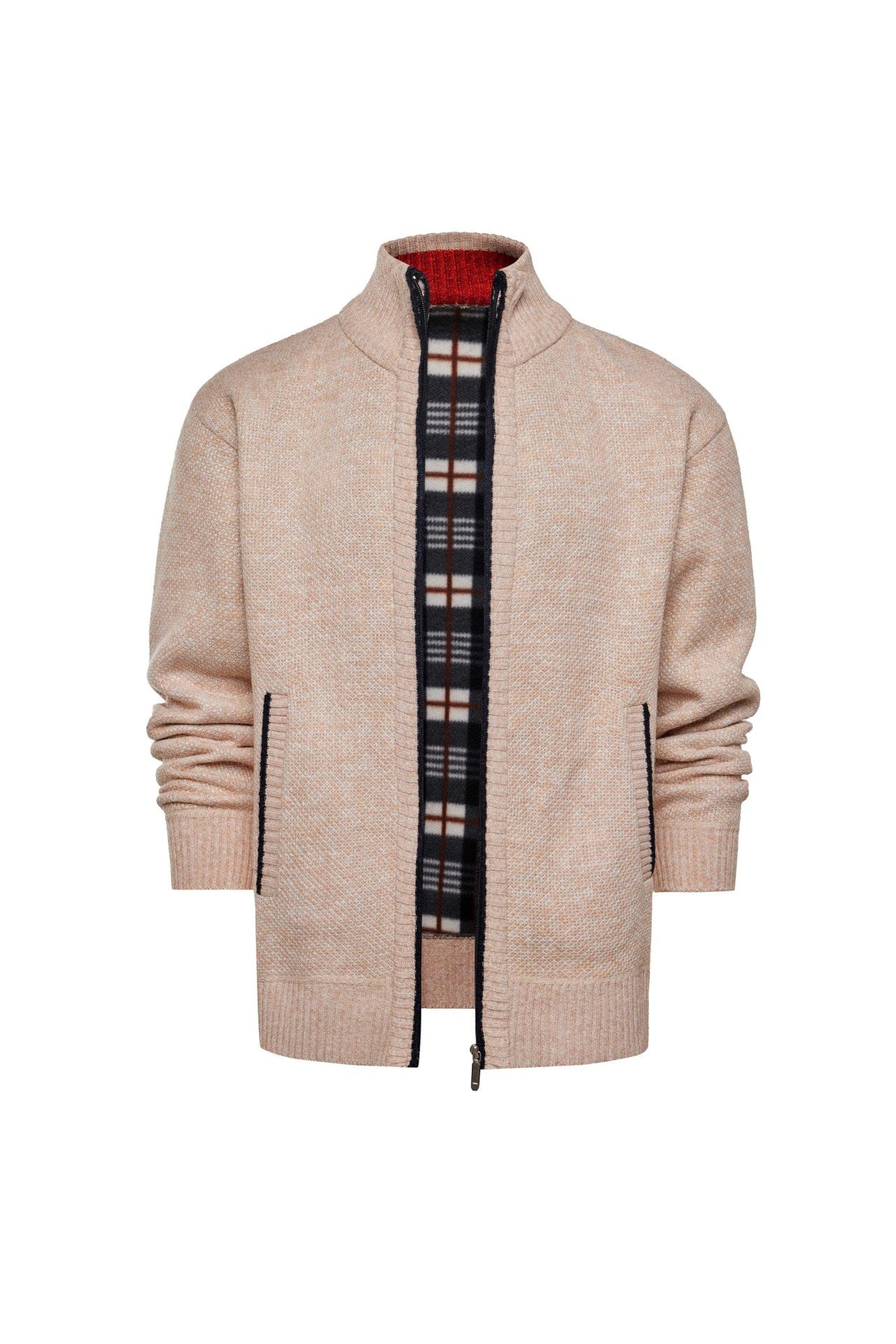 Slim-fit, Cropped Casual Sweater Jacket