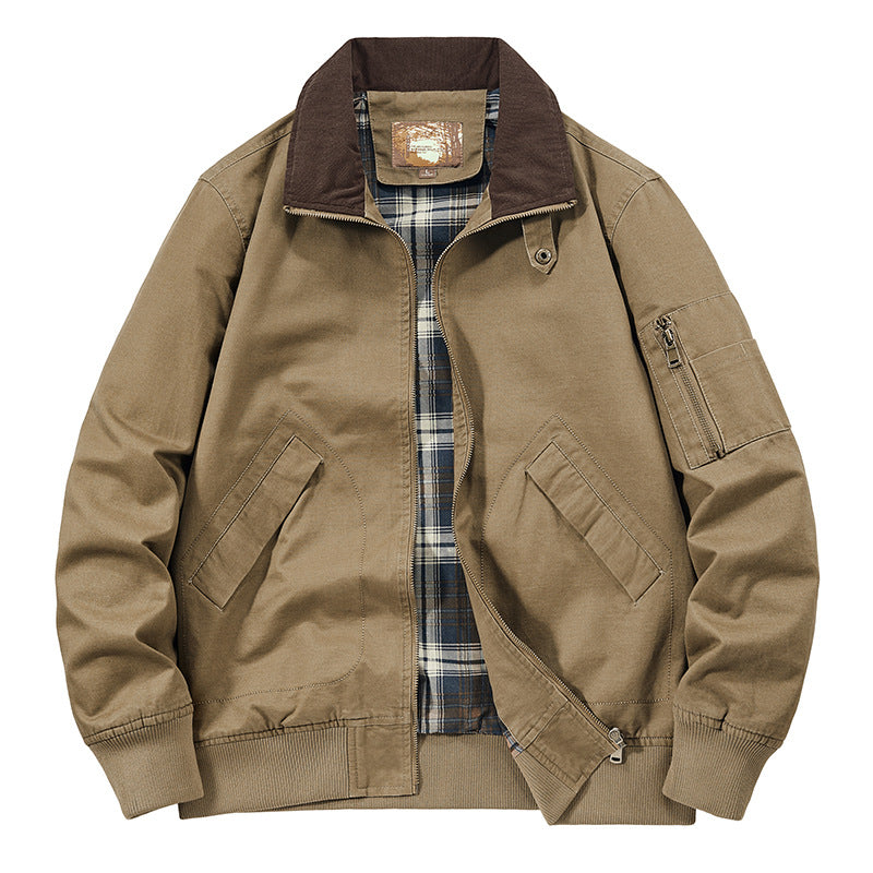 Men's Washed Cotton Flight Jacket
