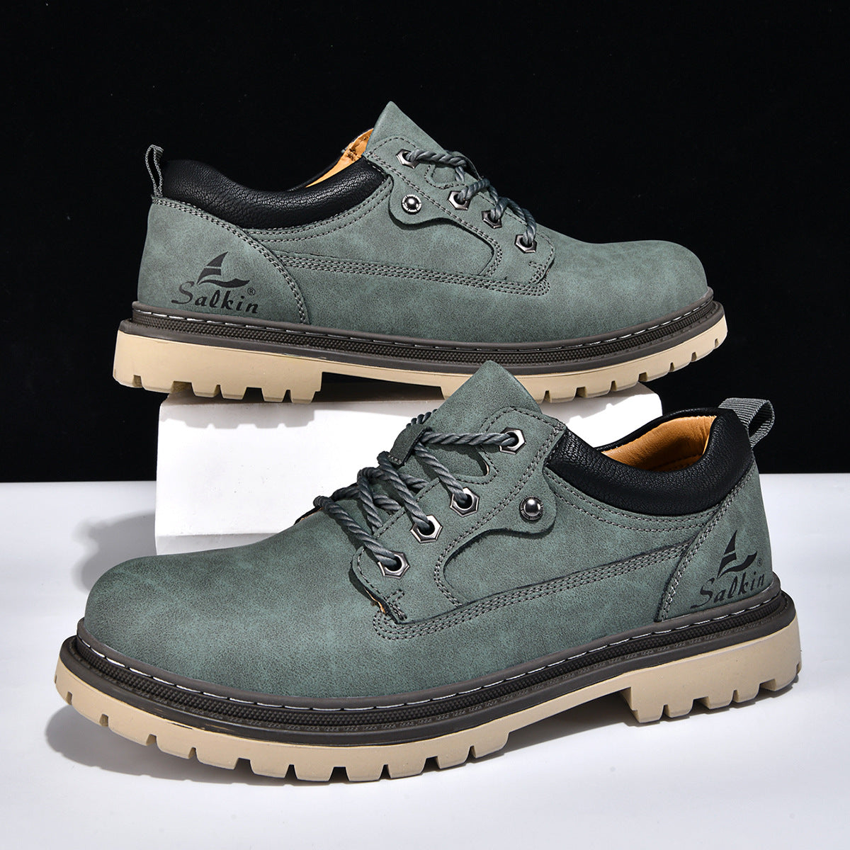 British-style Work Boots For Trendy Men
