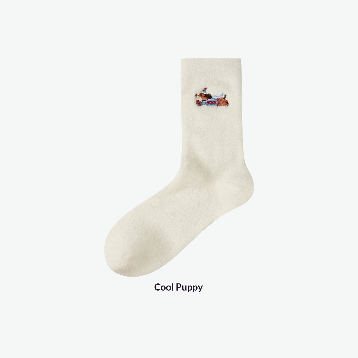 Playful Dachshund Embroidered Socks For Women