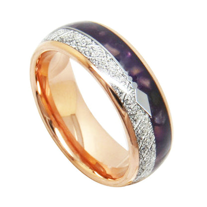 Rose Gold Lapis Lazuli Couple Rings