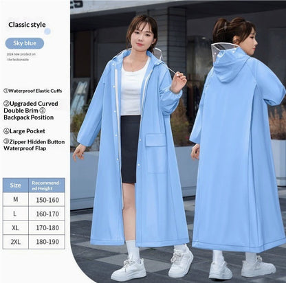 Heavy-Rainproof One-Piece Raincoat For Electric Bicycles