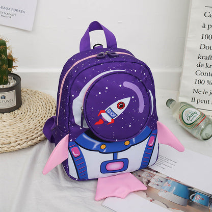 Anti-lost Children Backpack Hand Holding Rope Kindergarten Backpack