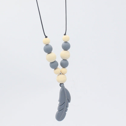 Baby Soothing Teether Protects Safety Baby Teether Necklace