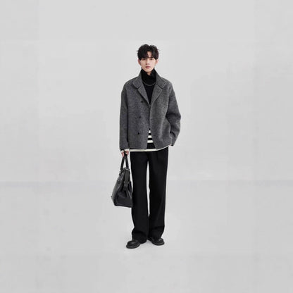 High-end Wool Coat For Men Autumn And Winter