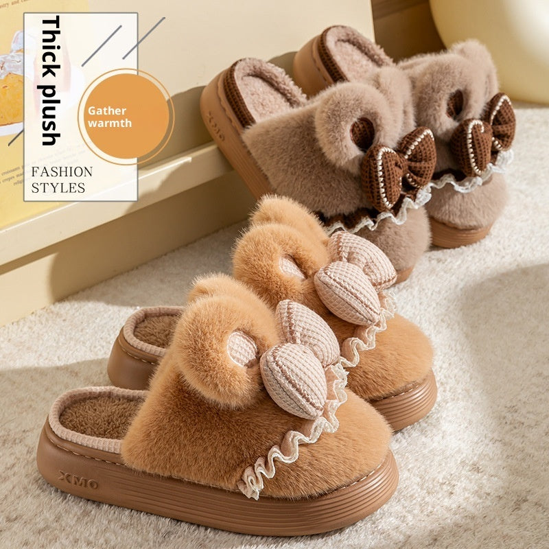 Indoor Warm Non-slip Cute Couples Cotton Shoes