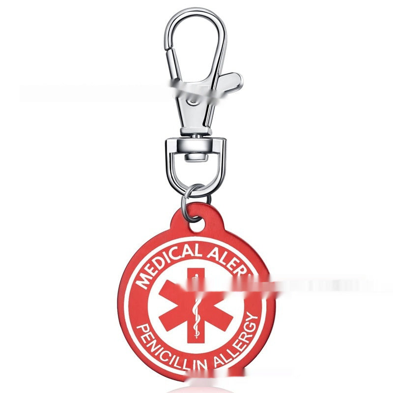 Personalized Aluminum Alloy Medical-Style Keychain