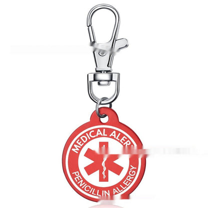 Personalized Aluminum Alloy Medical-Style Keychain