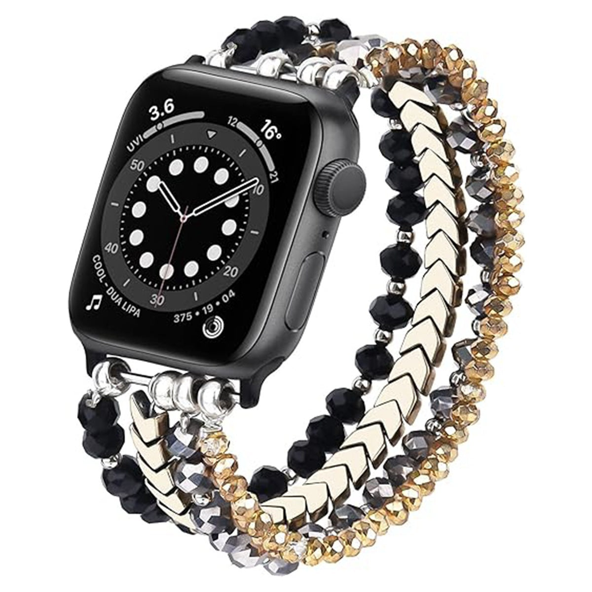 Suitable For Apple Watch IWatch87654Se Women's High-End Beaded Strap Jewelry Crystal Wrist