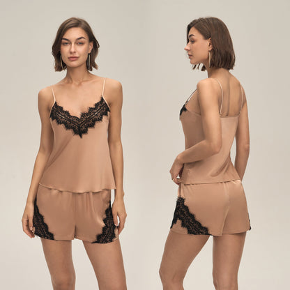 Suspender Shorts Set Womens Loungewear Nightwear