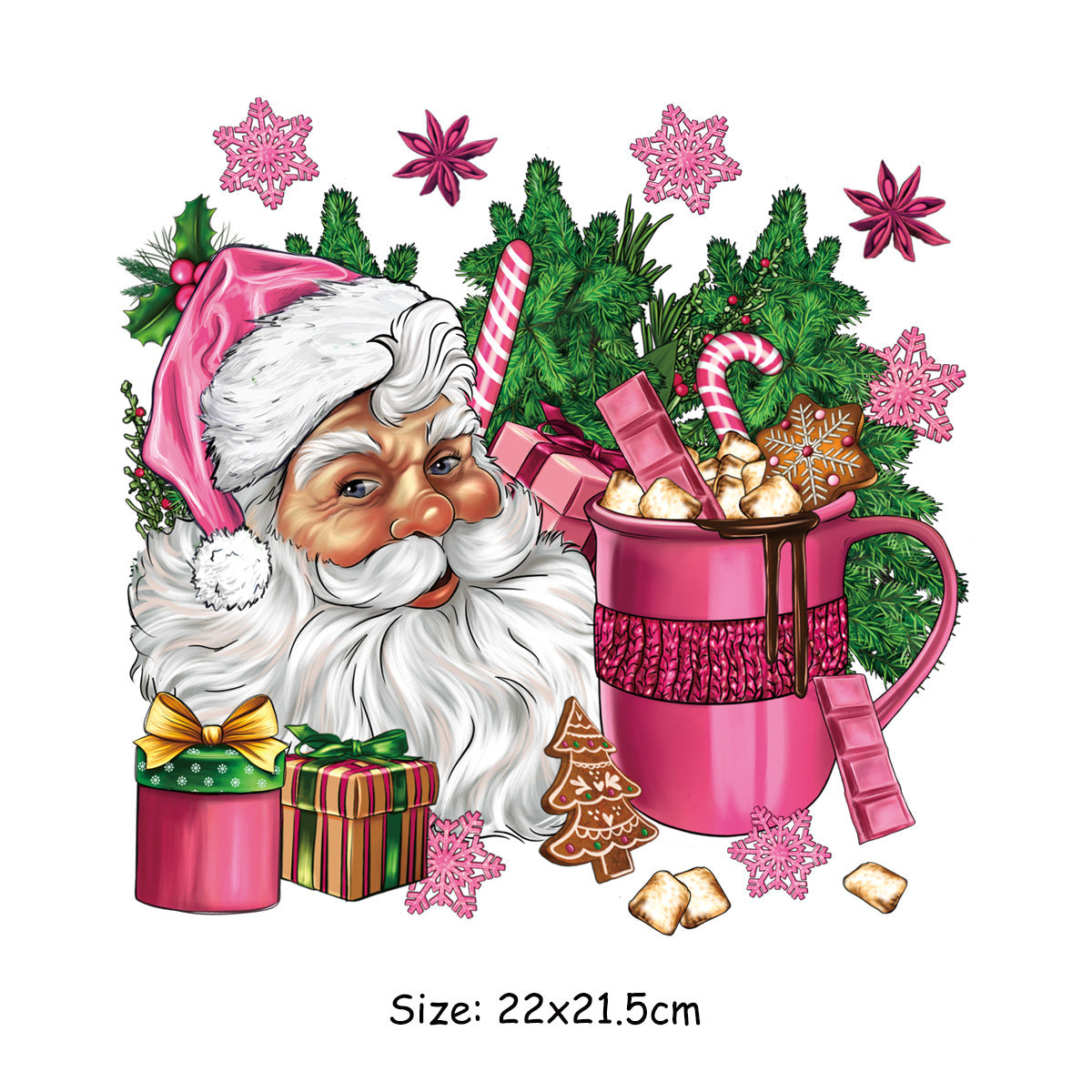 Christmas Tree Santa Claus Clothing Printing Heat Transfer Patch