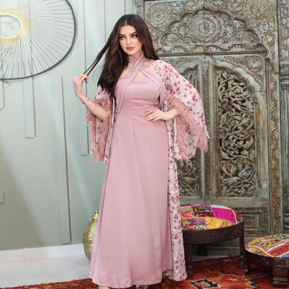 Celebrity Camel Dress With Neck