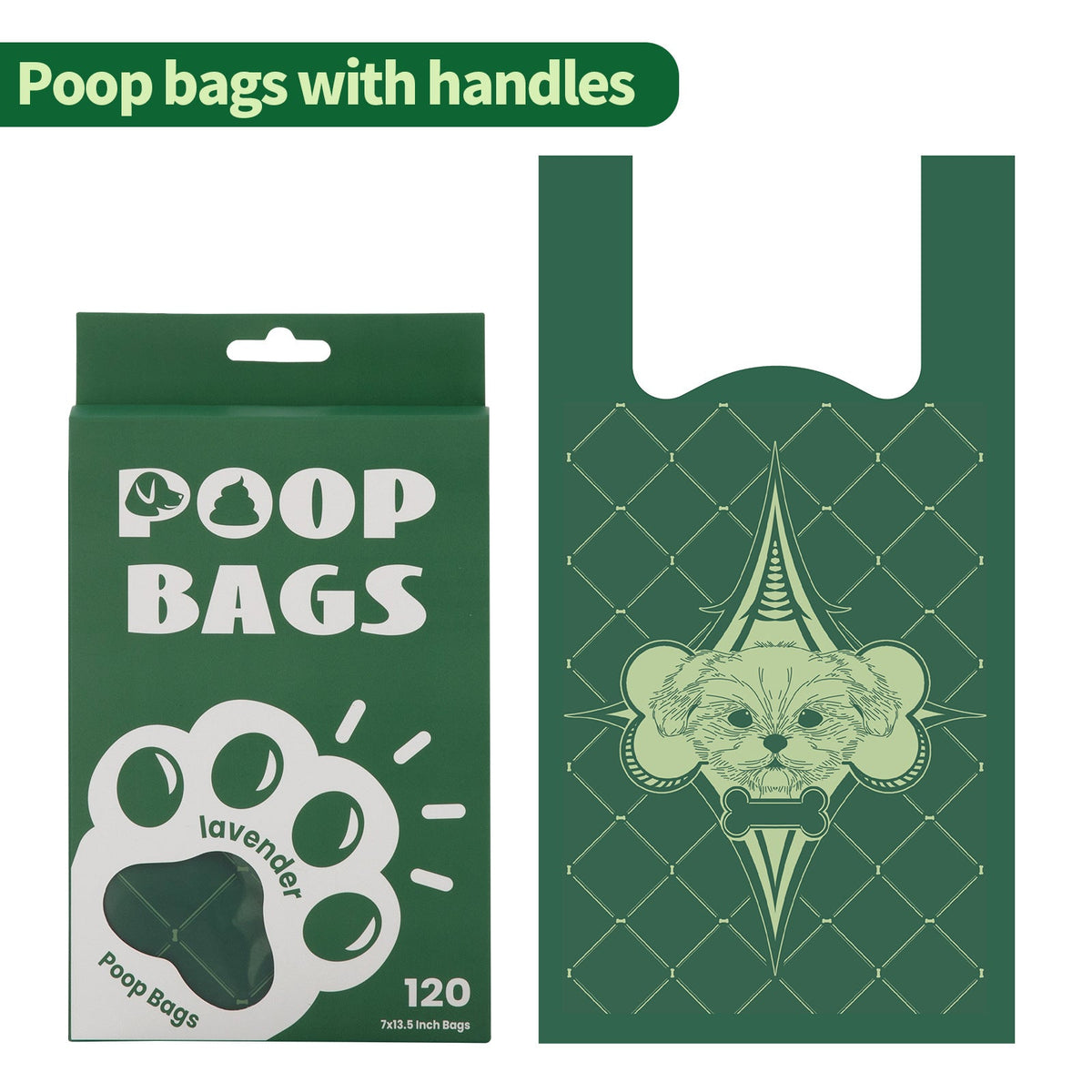 Handle Dog Waste Bag EPI Vest Poop Picking Bags Degradable Cat Litter Bag