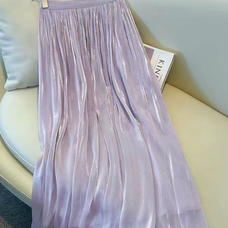 Summer New High-waisted Flared Dress
