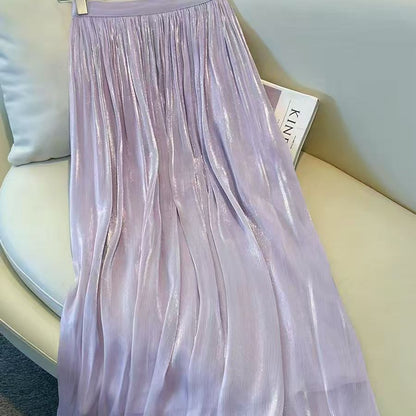 Summer New High-waisted Flared Dress