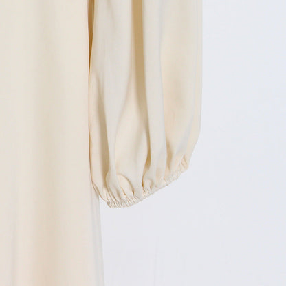 Celebrity Style Apricot Beaded Long Dress