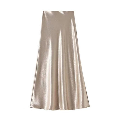HQ Acetate Satin Skirt For Women