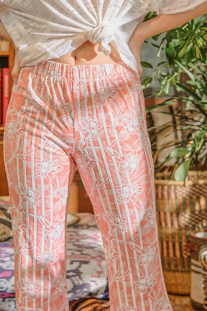 And The Why Wrinkle-Free Stretch Bell Bottom Flare Pants