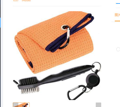 Double-sided brush for golf swing
