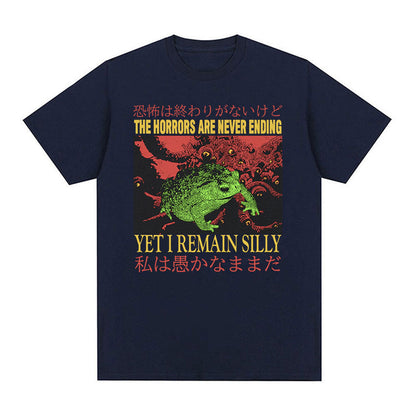Men's Casual Loose Printed Short Sleeved Shirt