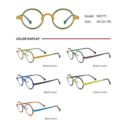 Unisex Vintage Round Versatile Glasses