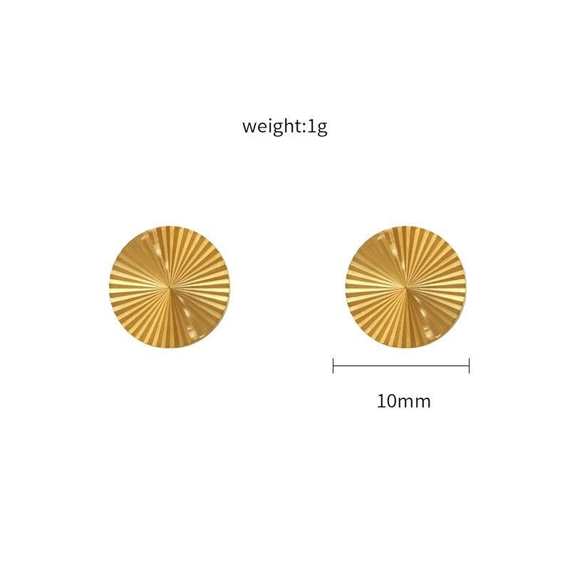 Simple And Versatile Ladies' 316 Stainless Steel Earrings