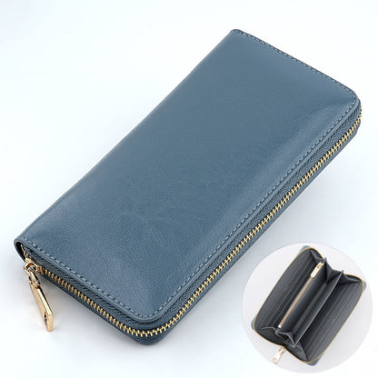 Womens Fashionable High-Capacity Zipper Wallet