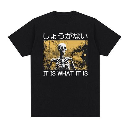 Men's Casual Loose Printed Short Sleeved Shirt