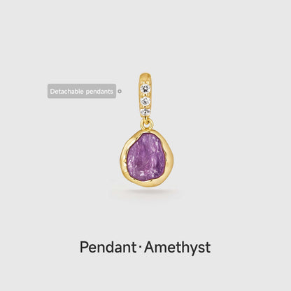 December Zircon Heart-shaped Pendant