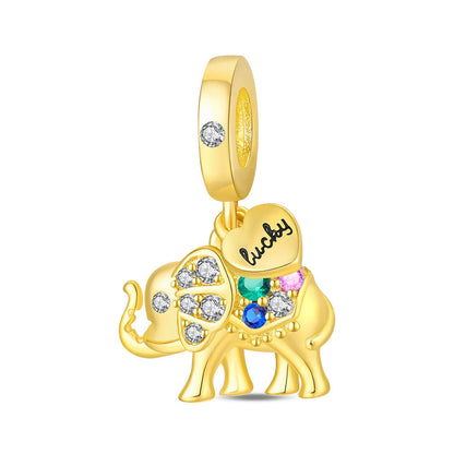 Colored Zircon Copper Silver-plated Animal DIY Bracelet Beads