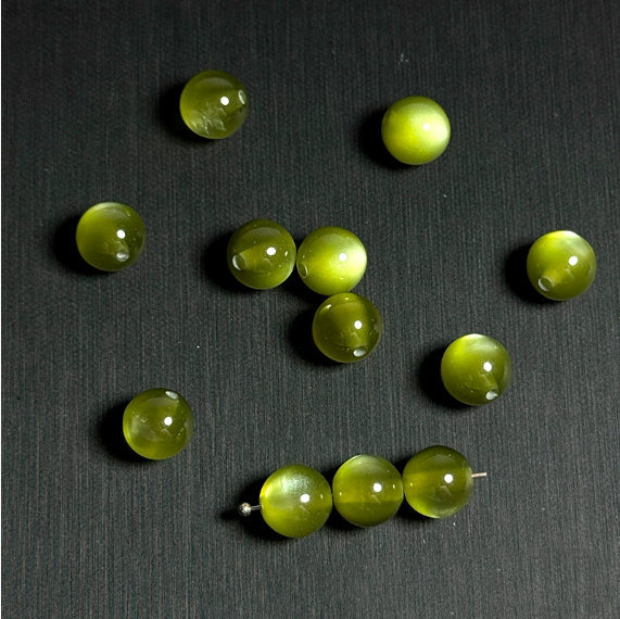 Resin Beads Cat Eye Round Beads Ornament
