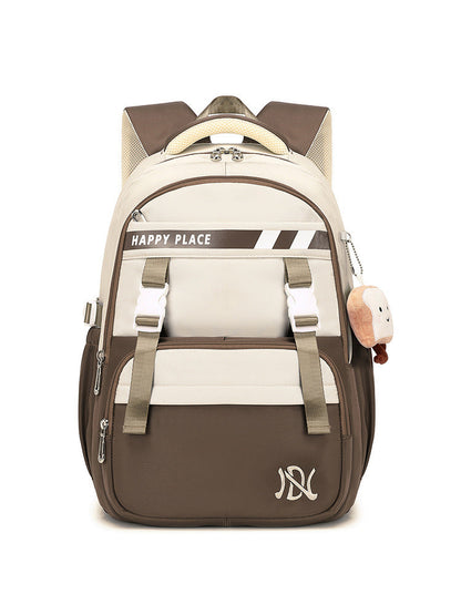 Minimalist Preppy Style Stain-resistant Schoolbag