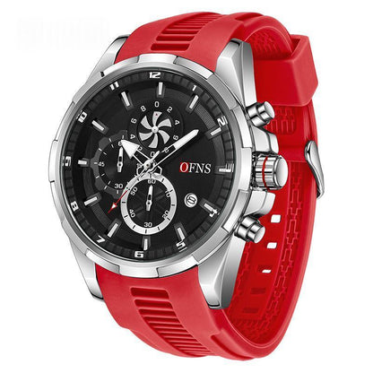 Men's Quartz Watch With A Small Three-hand Chronograph