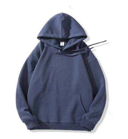 Loose-fitting Versatile Drawstring Casual Hooded Sweatshirt For Fall And Winter