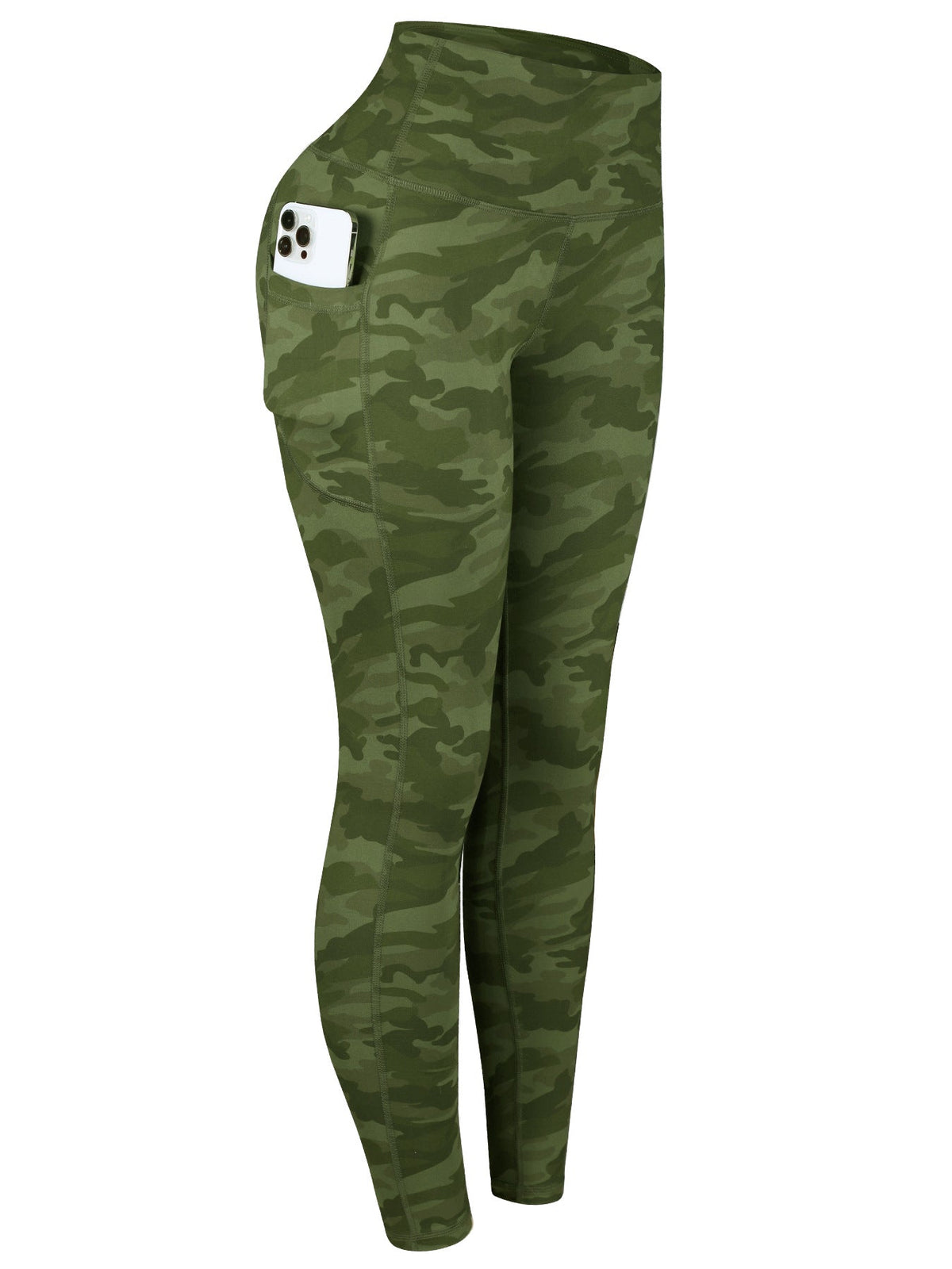 Solid-color Side-pocket Running And Yoga Pants With A Bare-feel Fit