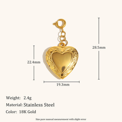 European And American Cross-border Spring-ring Pendant Stainless Steel Plated