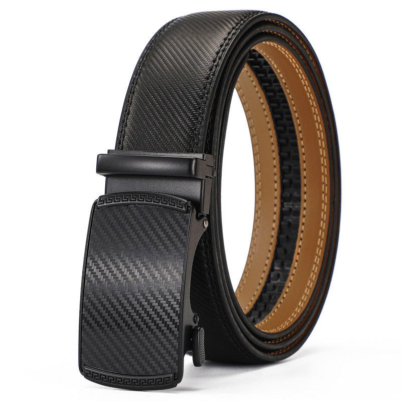 Automatic Buckle Leisure Business Belt Cowhide Belt