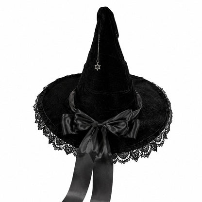 Halloween Flower Witch Hat Ball Party Hat