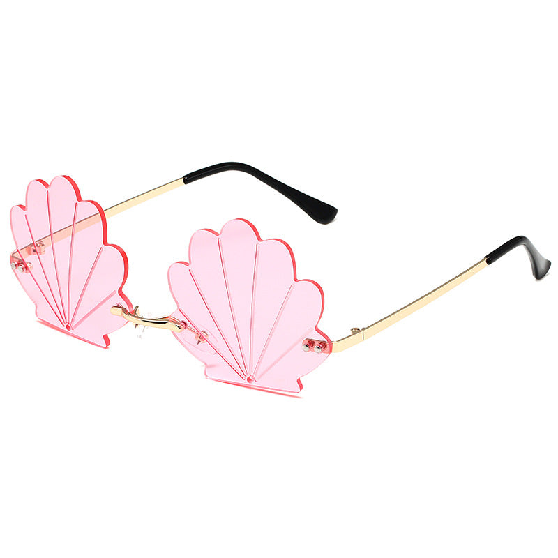 Frameless Shell Glasses Ball Funny Sunglasses